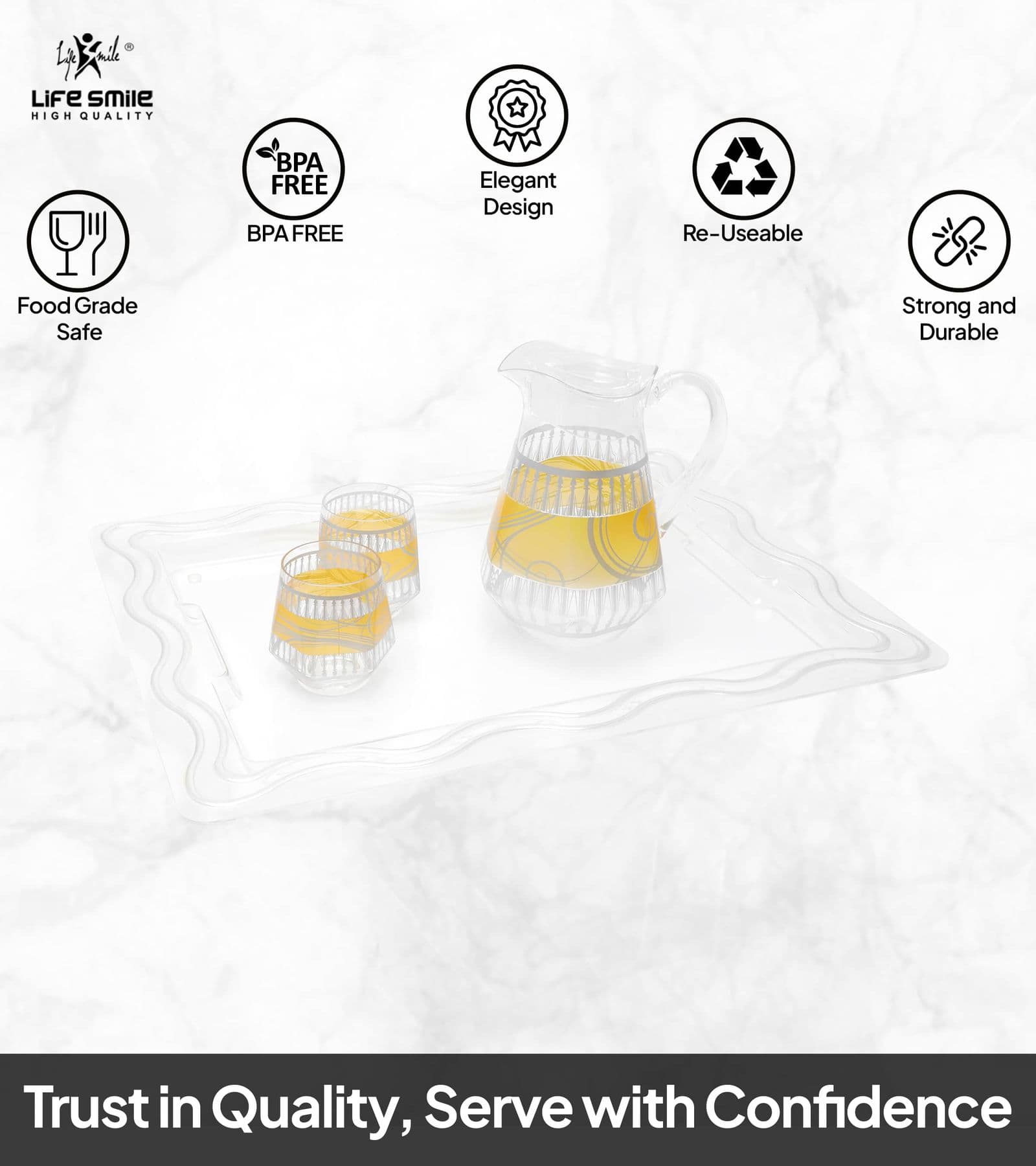 Lifesmile | Best Acrylic Serving Tray | Best Serving Dish |  | UAE | Dubai | Abu Dhabi