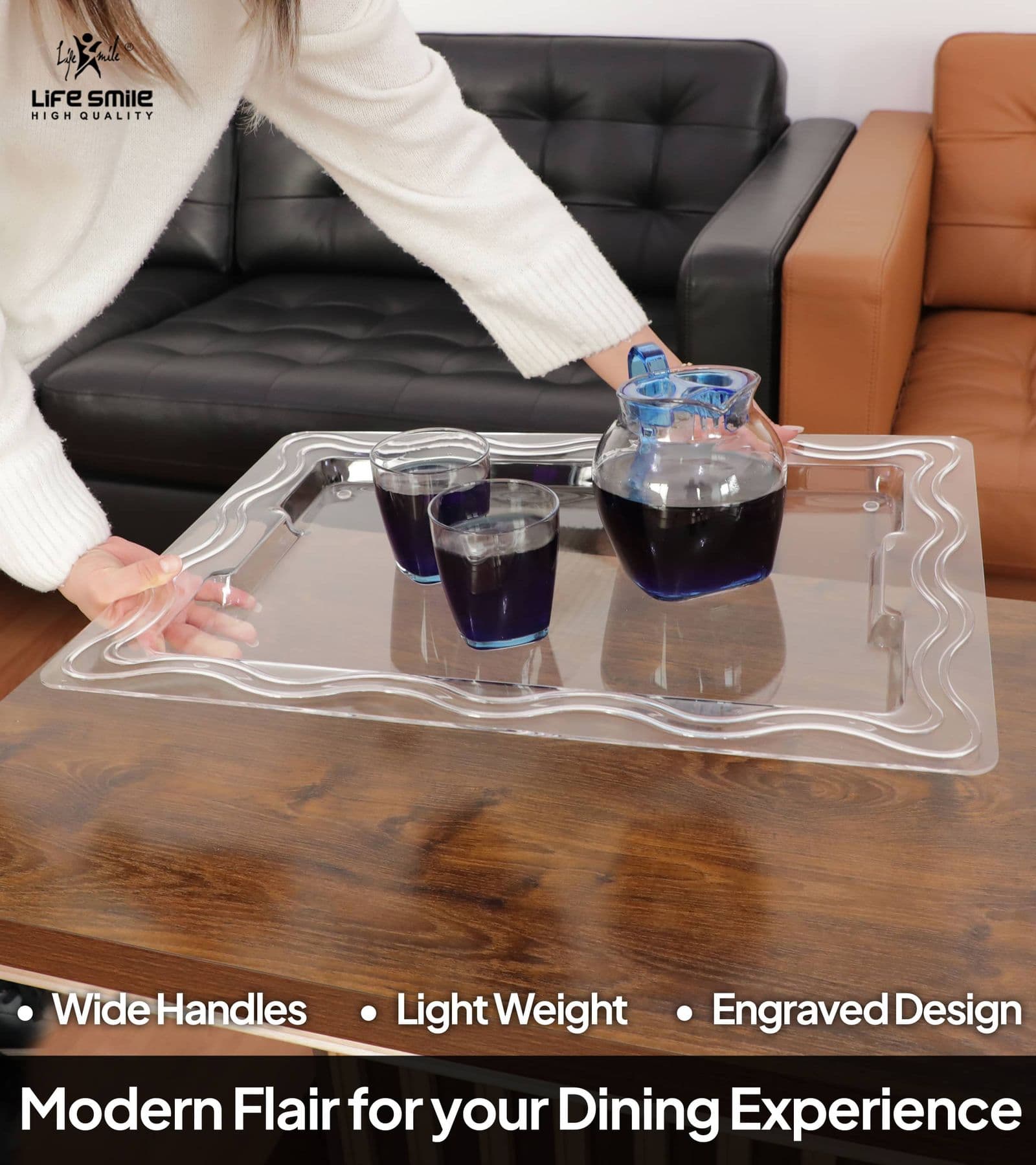 Lifesmile | Best Acrylic Serving Tray | Best Serving Dish |  | UAE | Dubai | Abu Dhabi