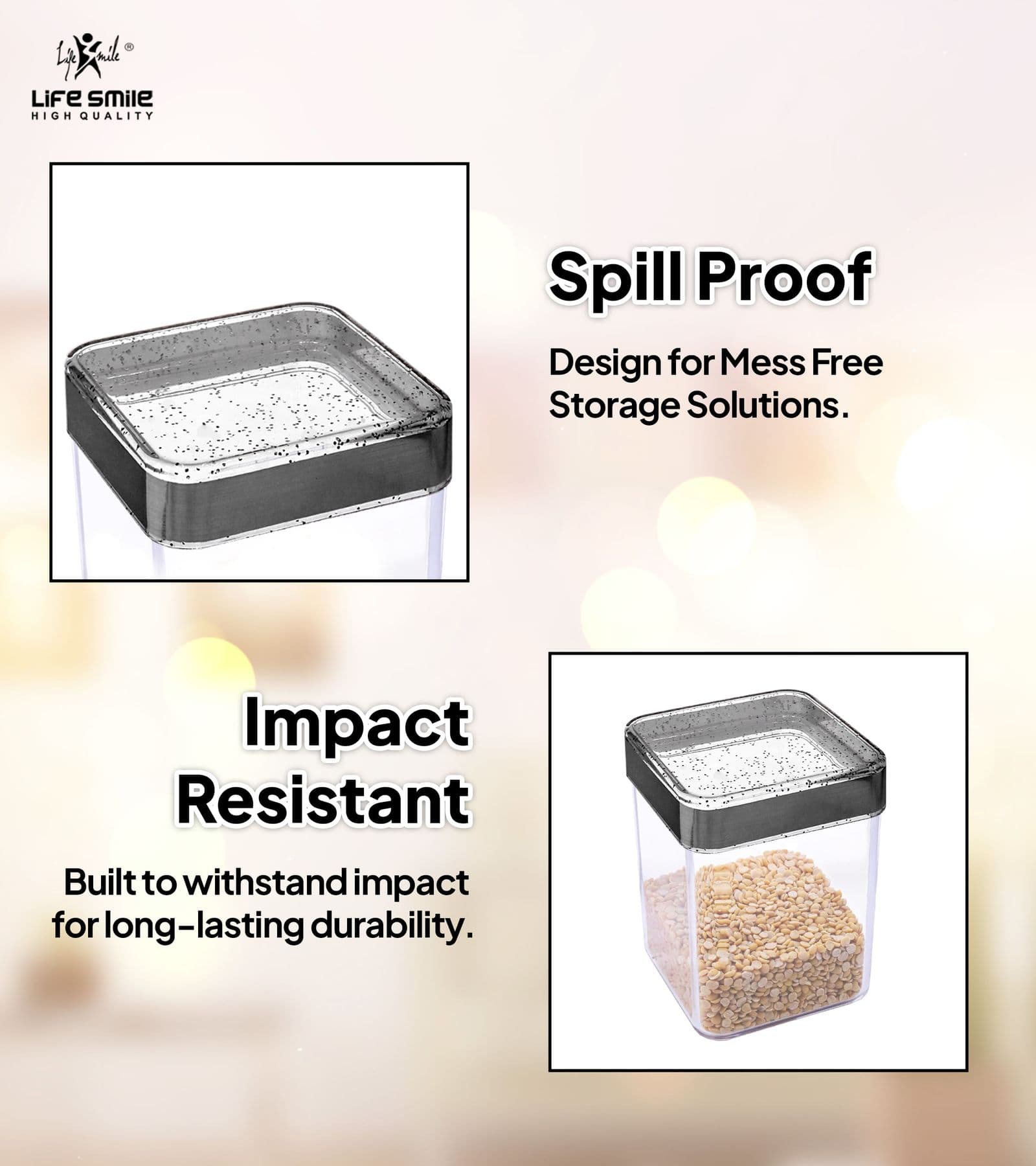 Lifesmile | Best Acrylic Canister Set | Best Canister Set |  | UAE | Dubai | Abu Dhabi