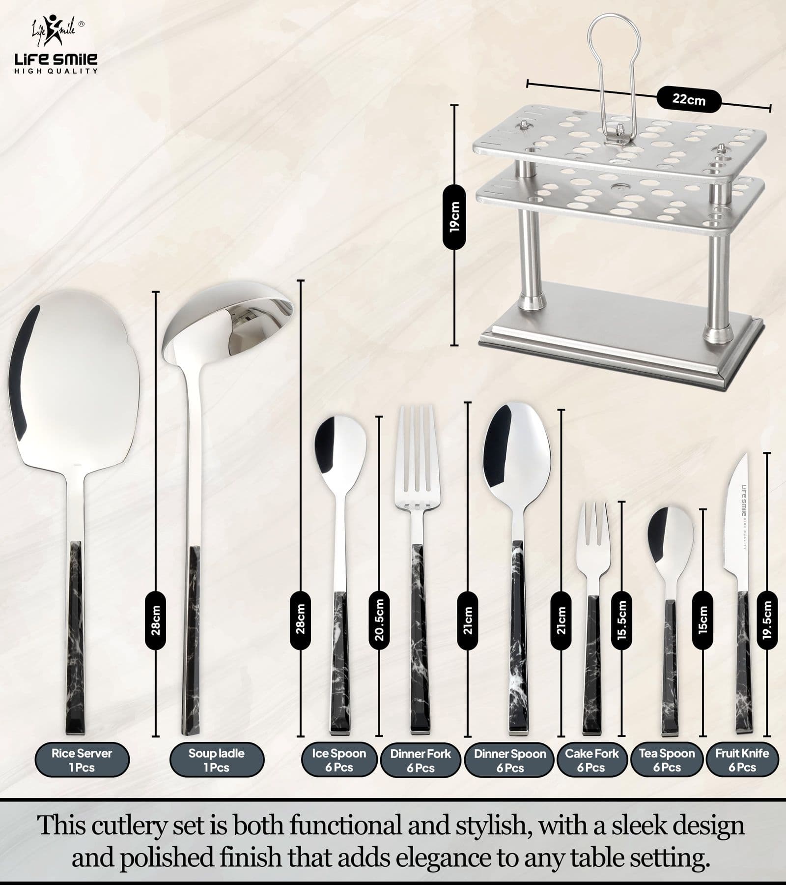 Lifesmile | Best 38 Pcs Cutlery Set | Best Cutlery Sets |  | UAE | Dubai | Abu Dhabi