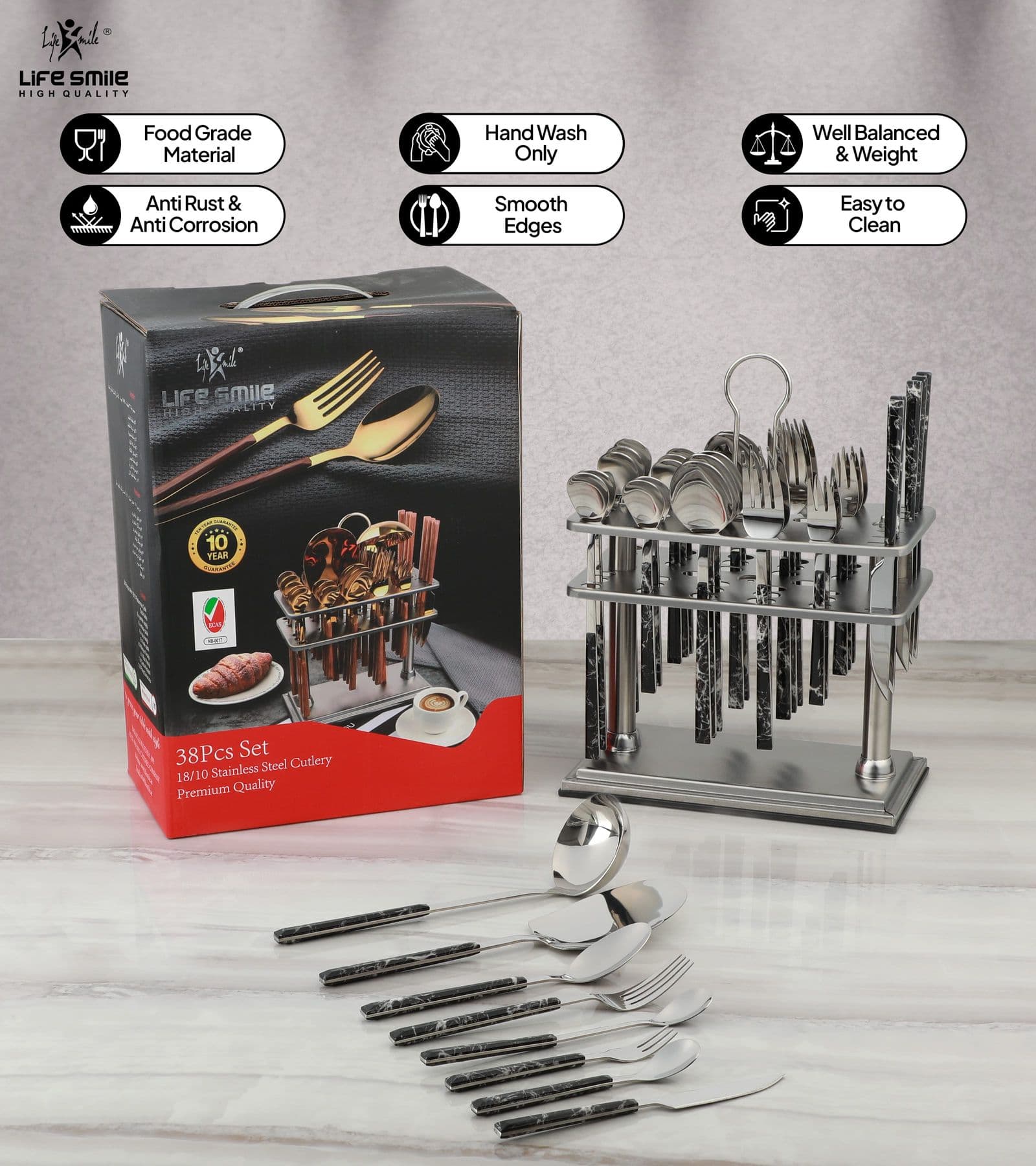 Lifesmile | Best 38 Pcs Cutlery Set | Best Cutlery Sets |  | UAE | Dubai | Abu Dhabi