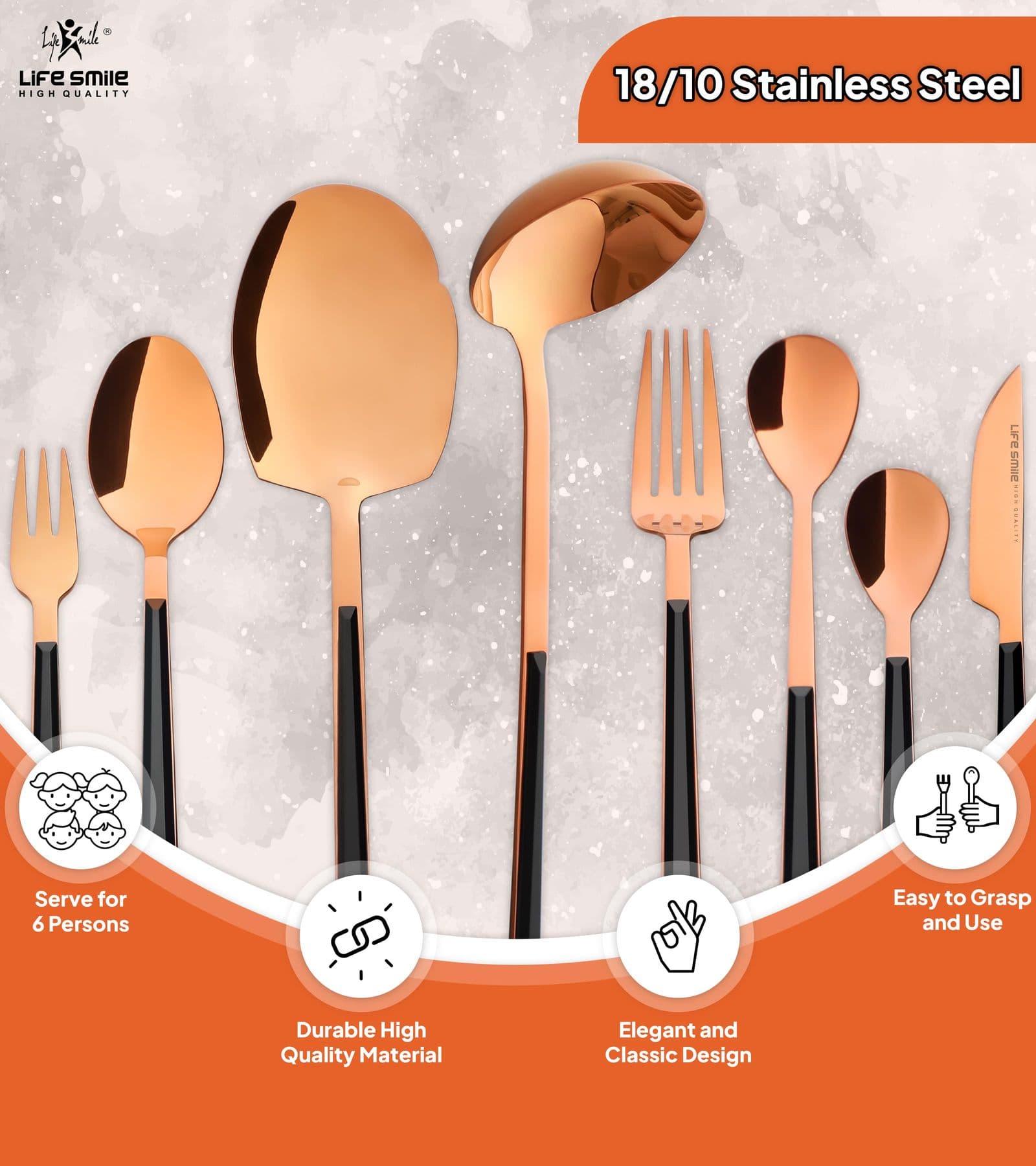 Lifesmile | Best 38 Pcs Cutlery Set | Best Cutlery Sets |  | UAE | Dubai | Abu Dhabi
