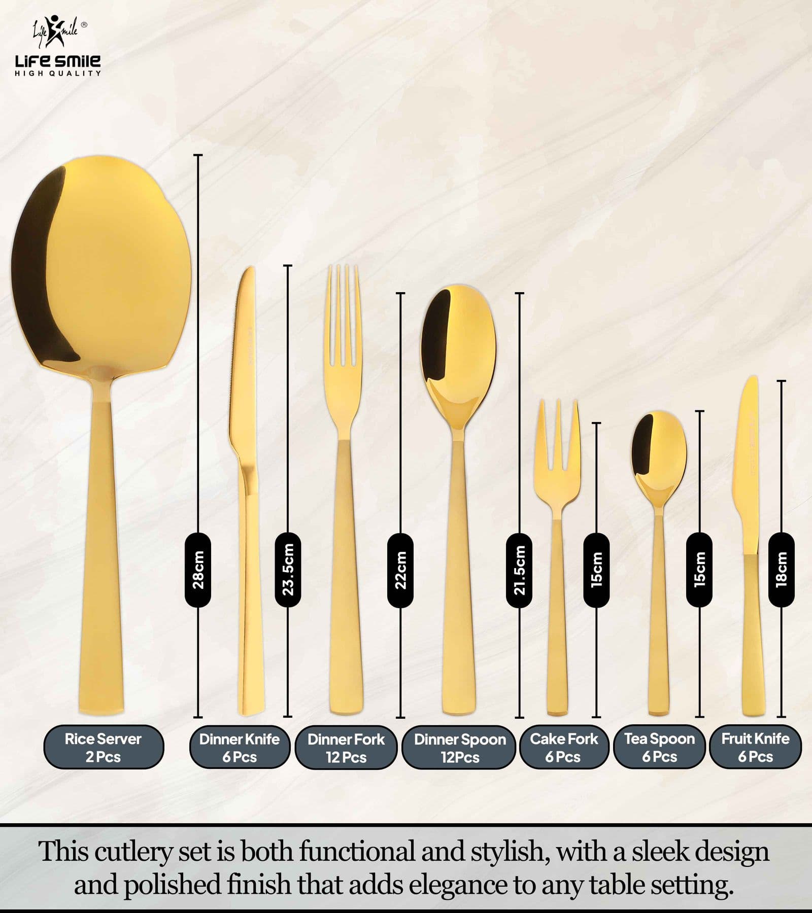 Lifesmile | Best 50 Pcs Cutlery Set | Best Cutlery Sets |  | UAE | Dubai | Abu Dhabi