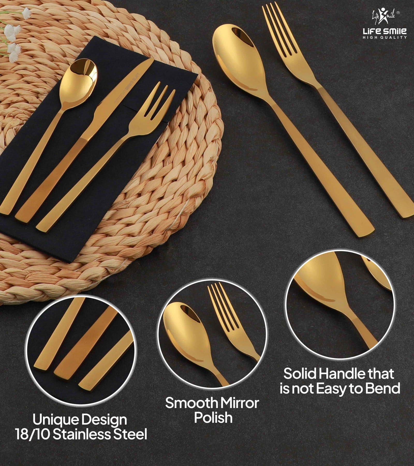 Lifesmile | Best 50 Pcs Cutlery Set | Best Cutlery Sets |  | UAE | Dubai | Abu Dhabi