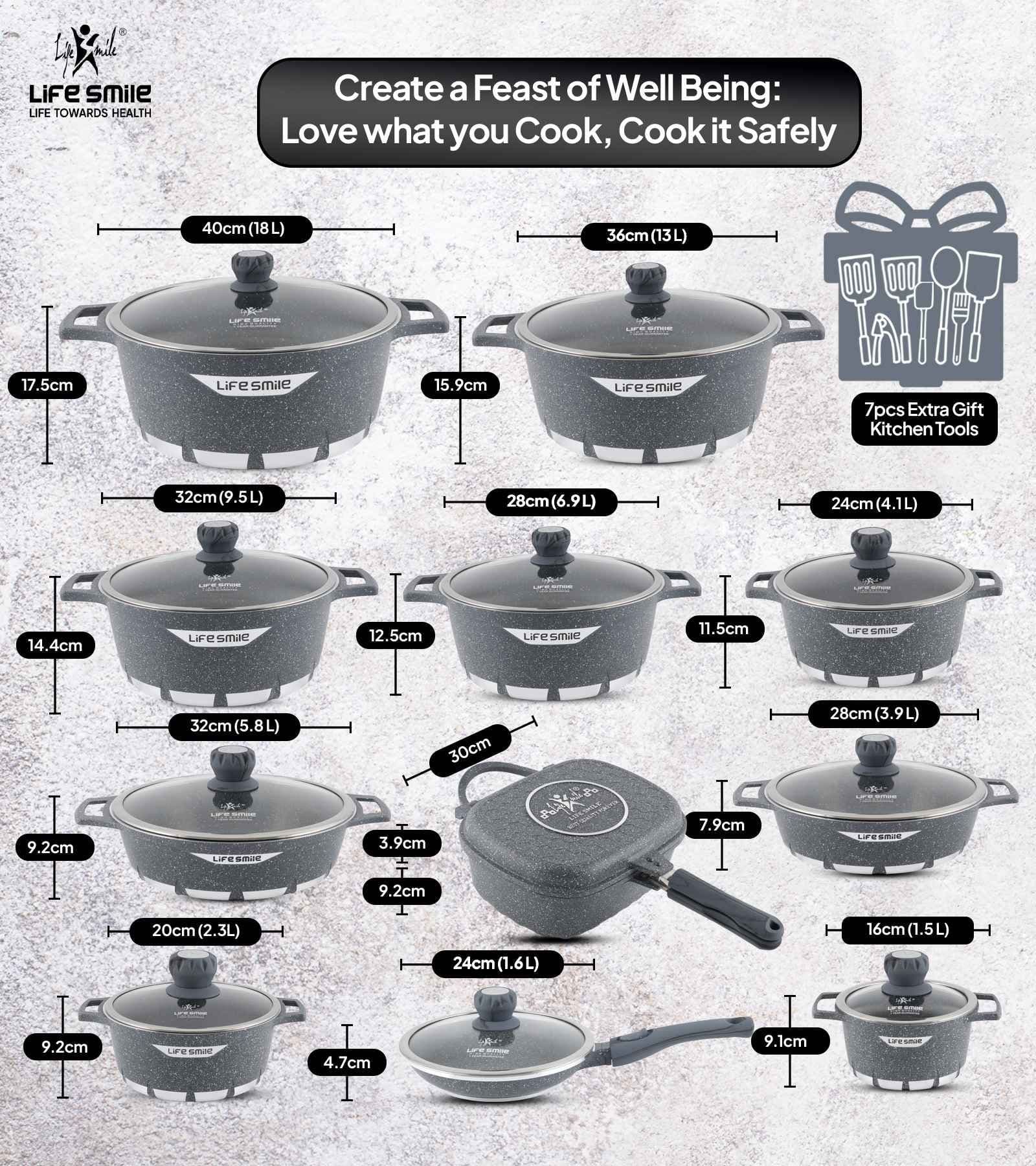 Lifesmile | Best Flame Family | Best Cookware Sets | Granite | UAE | Dubai | Abu Dhabi