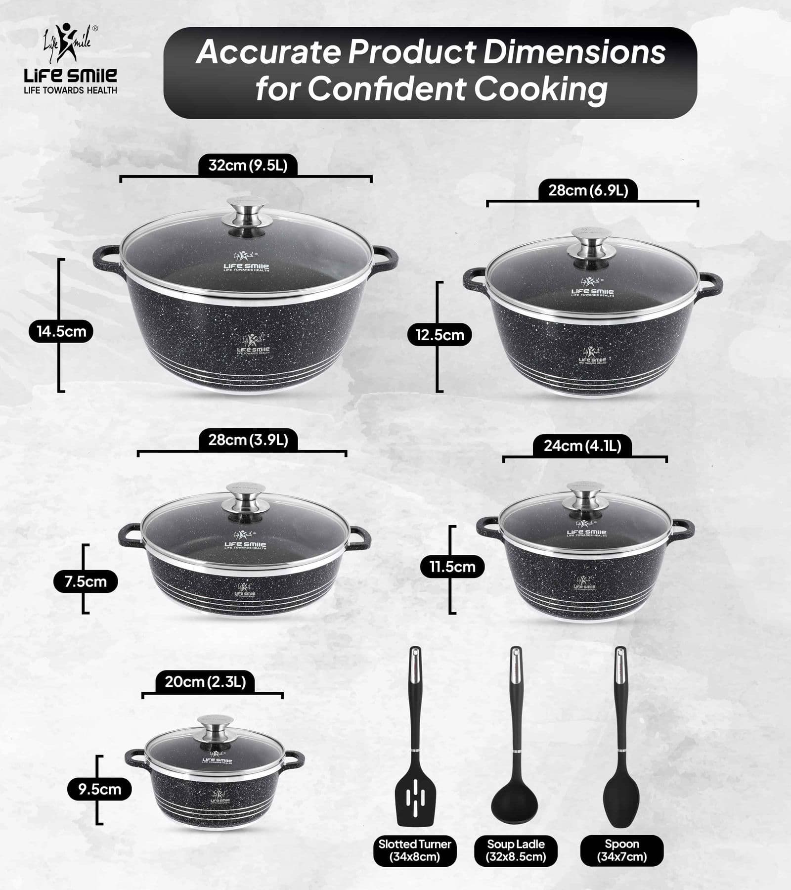Lifesmile | Best Granite Classic Family | Best Cookware Sets | Granite | UAE | Dubai | Abu Dhabi