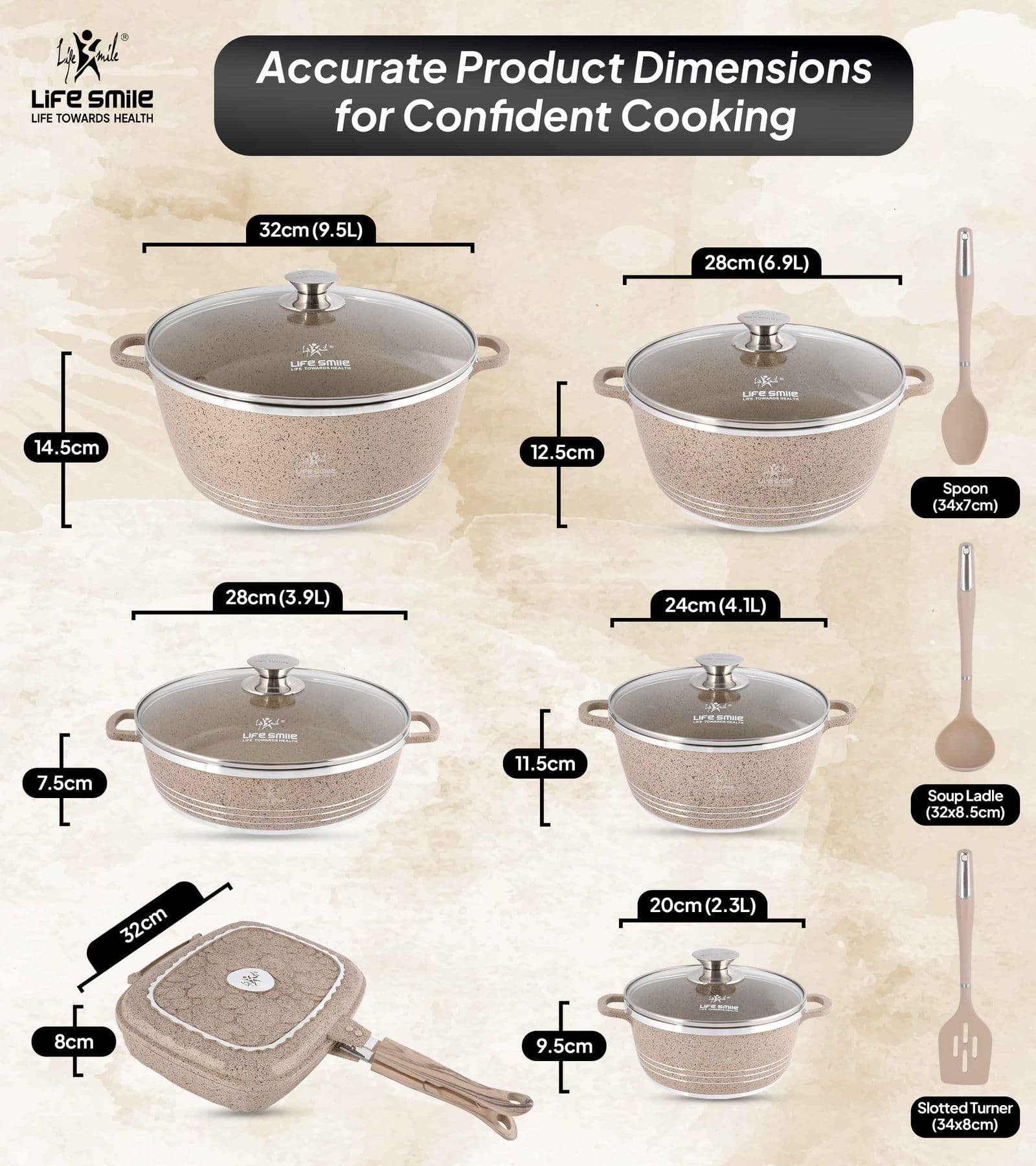 Lifesmile | Best Granite Classic Family | Best Cookware Sets | Granite | UAE | Dubai | Abu Dhabi