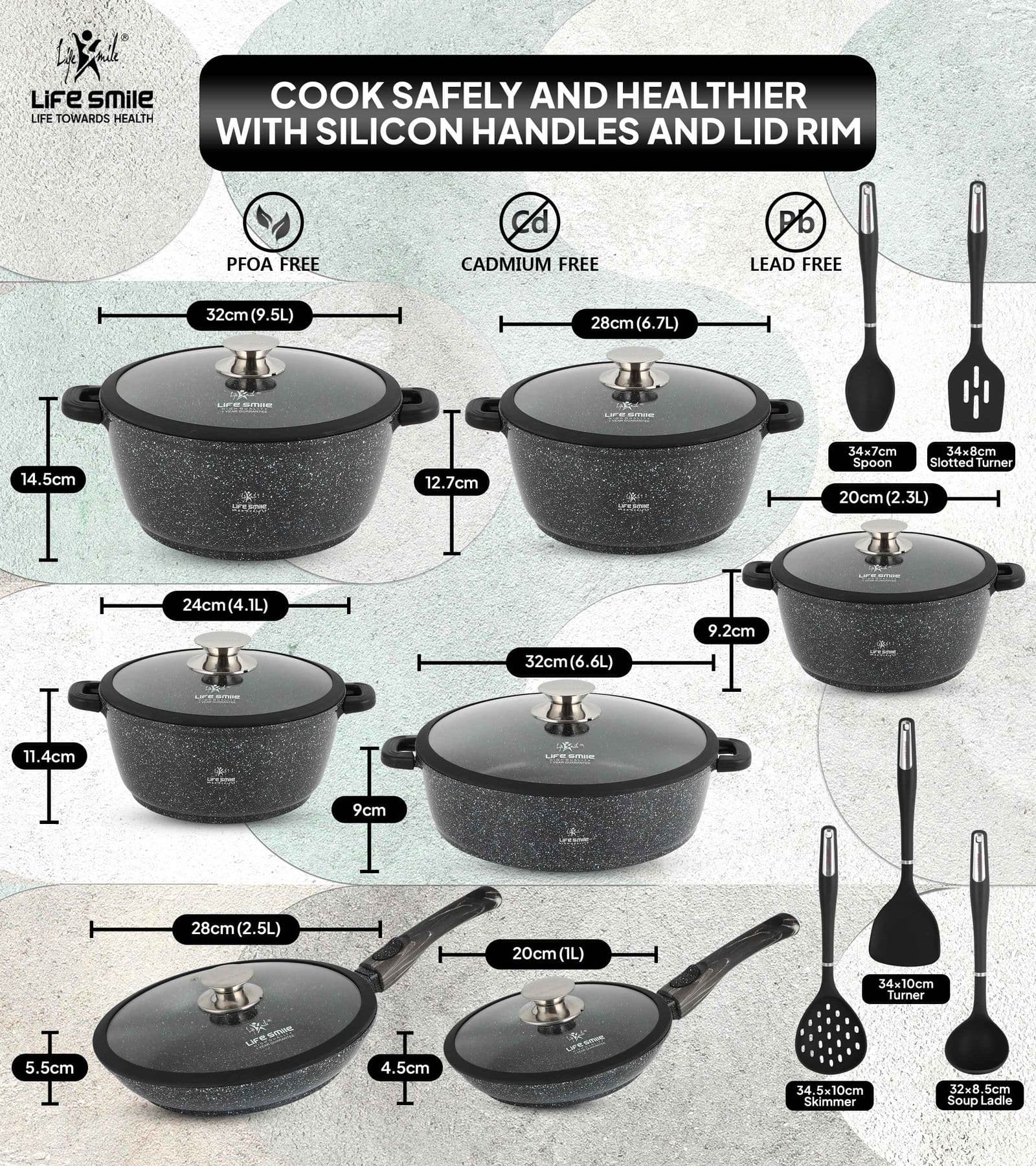 Lifesmile | Best Granite Classic Family | Best Cookware Sets | Granite | UAE | Dubai | Abu Dhabi