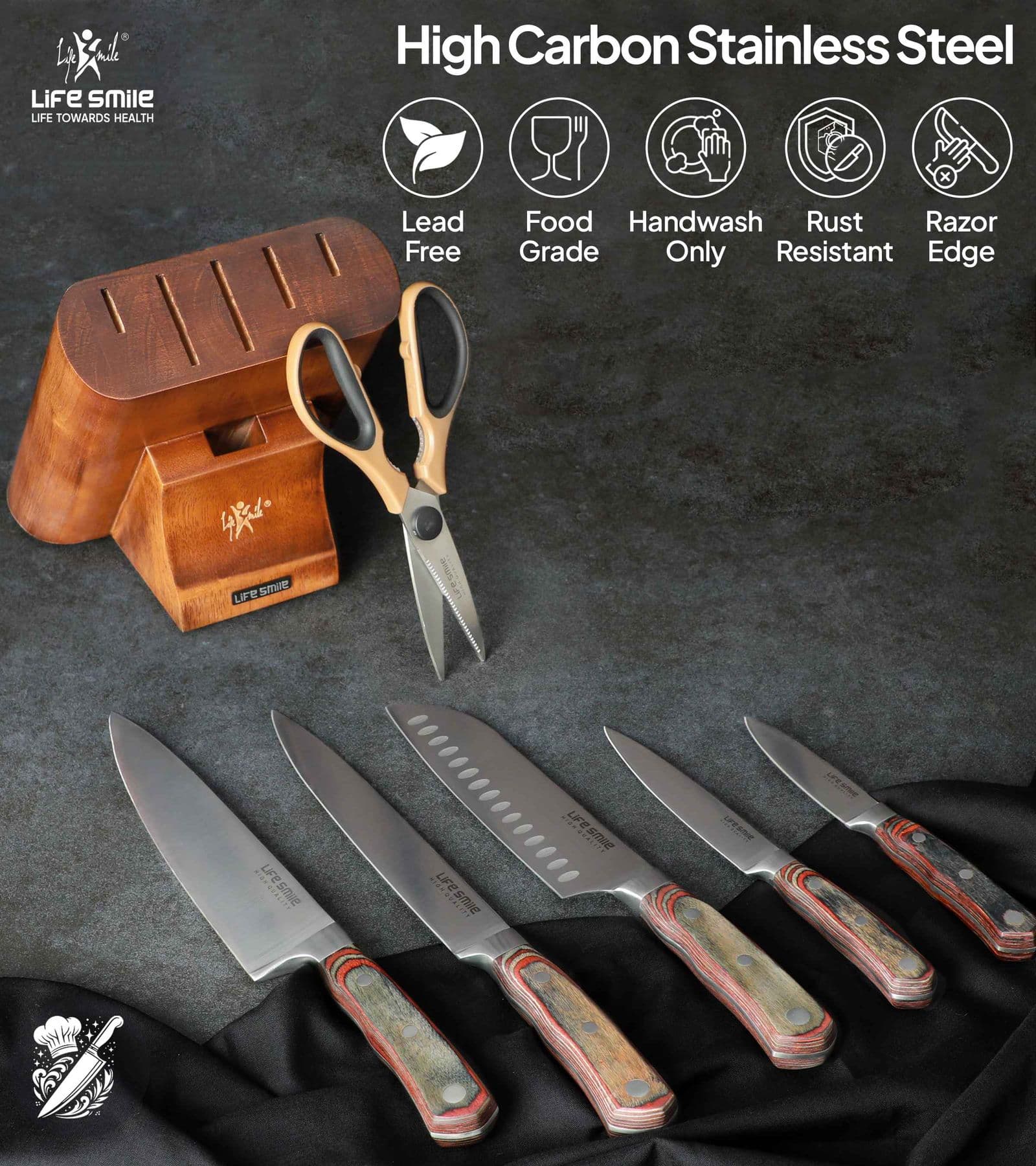 Lifesmile | Best Kitchen Knife Set | Best Knife Set |  | UAE | Dubai | Abu Dhabi