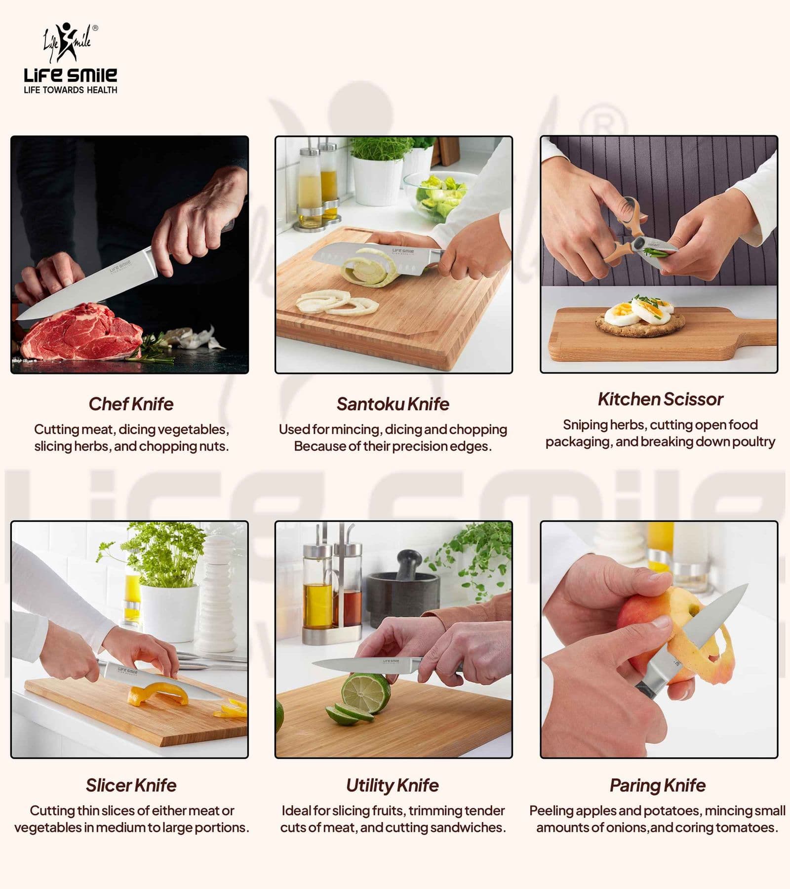 Lifesmile | Best Kitchen Knife Set | Best Knife Set |  | UAE | Dubai | Abu Dhabi