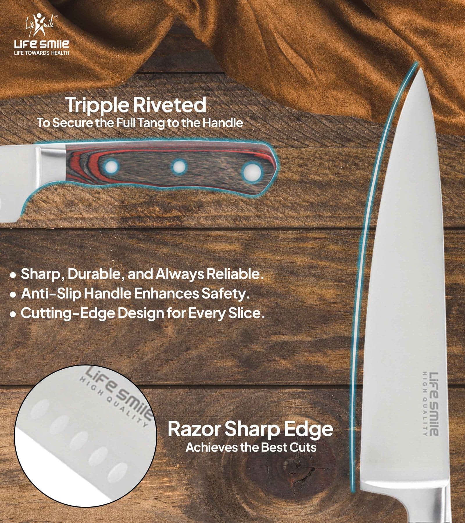 Lifesmile | Best Kitchen Knife Set | Best Knife Set |  | UAE | Dubai | Abu Dhabi