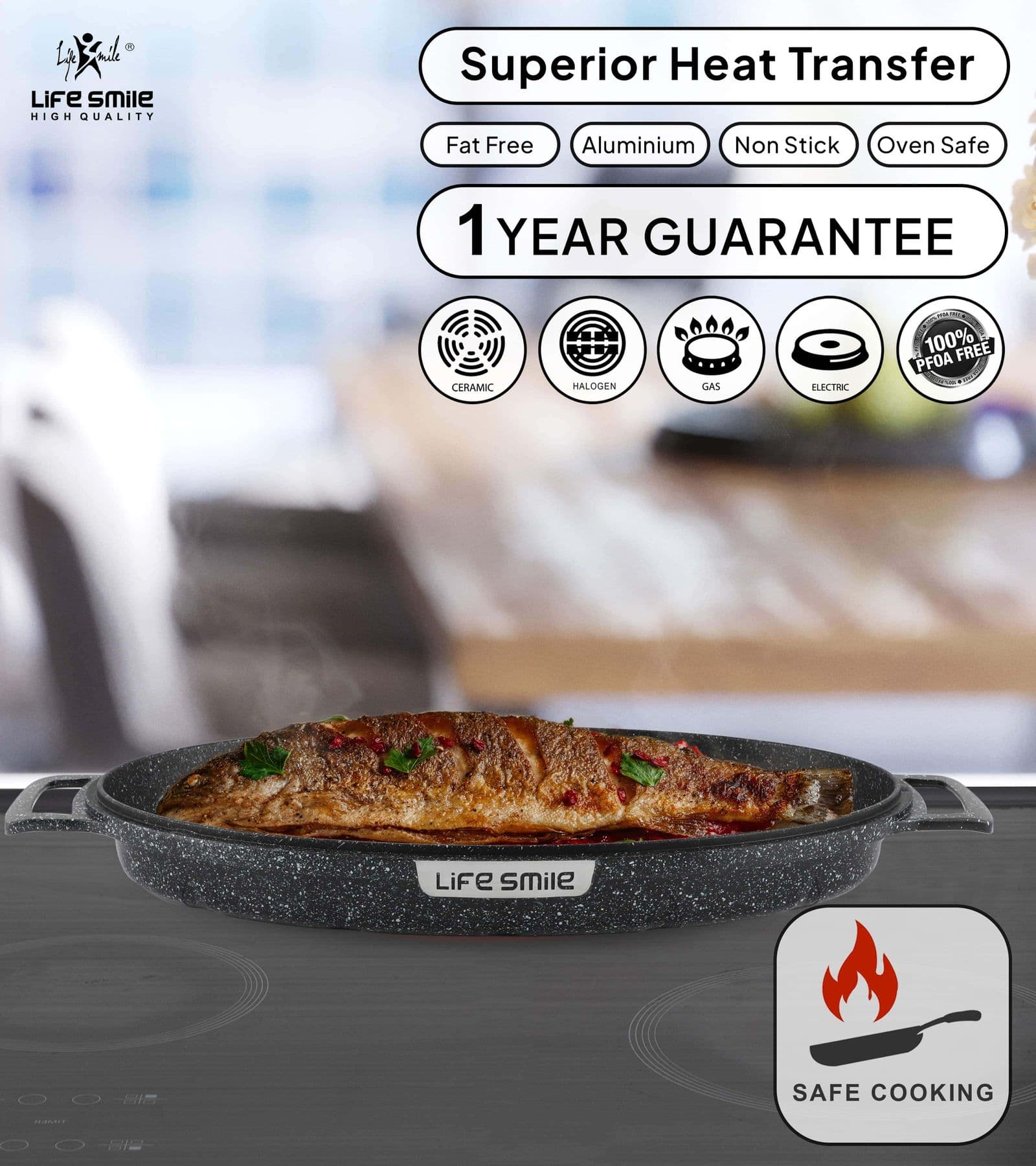 Lifesmile | Best Fish Pan | Best Frying Pans |  | UAE | Dubai | Abu Dhabi