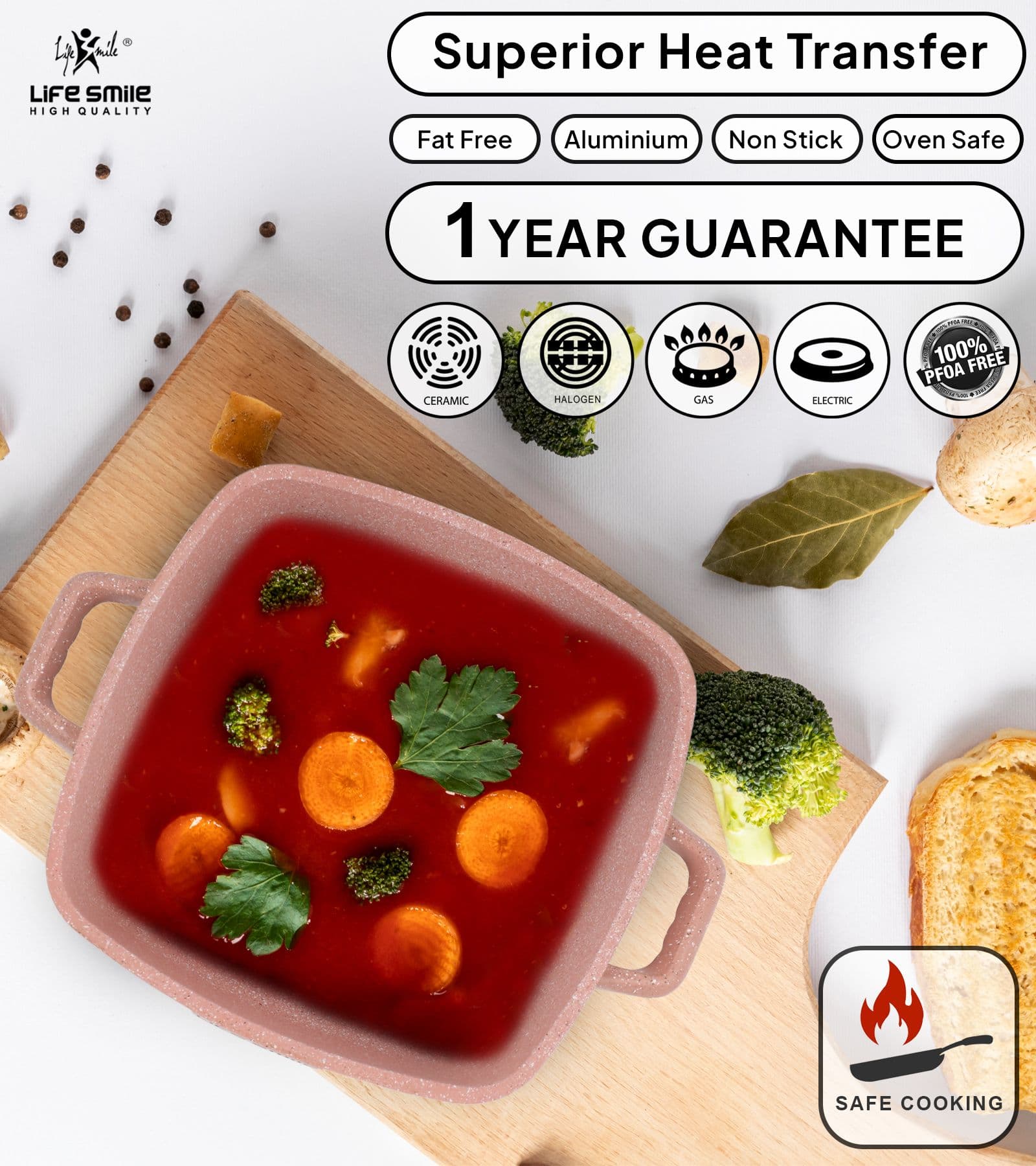 Lifesmile | Best Square Family | Best Cookware Sets | Granite | UAE | Dubai | Abu Dhabi