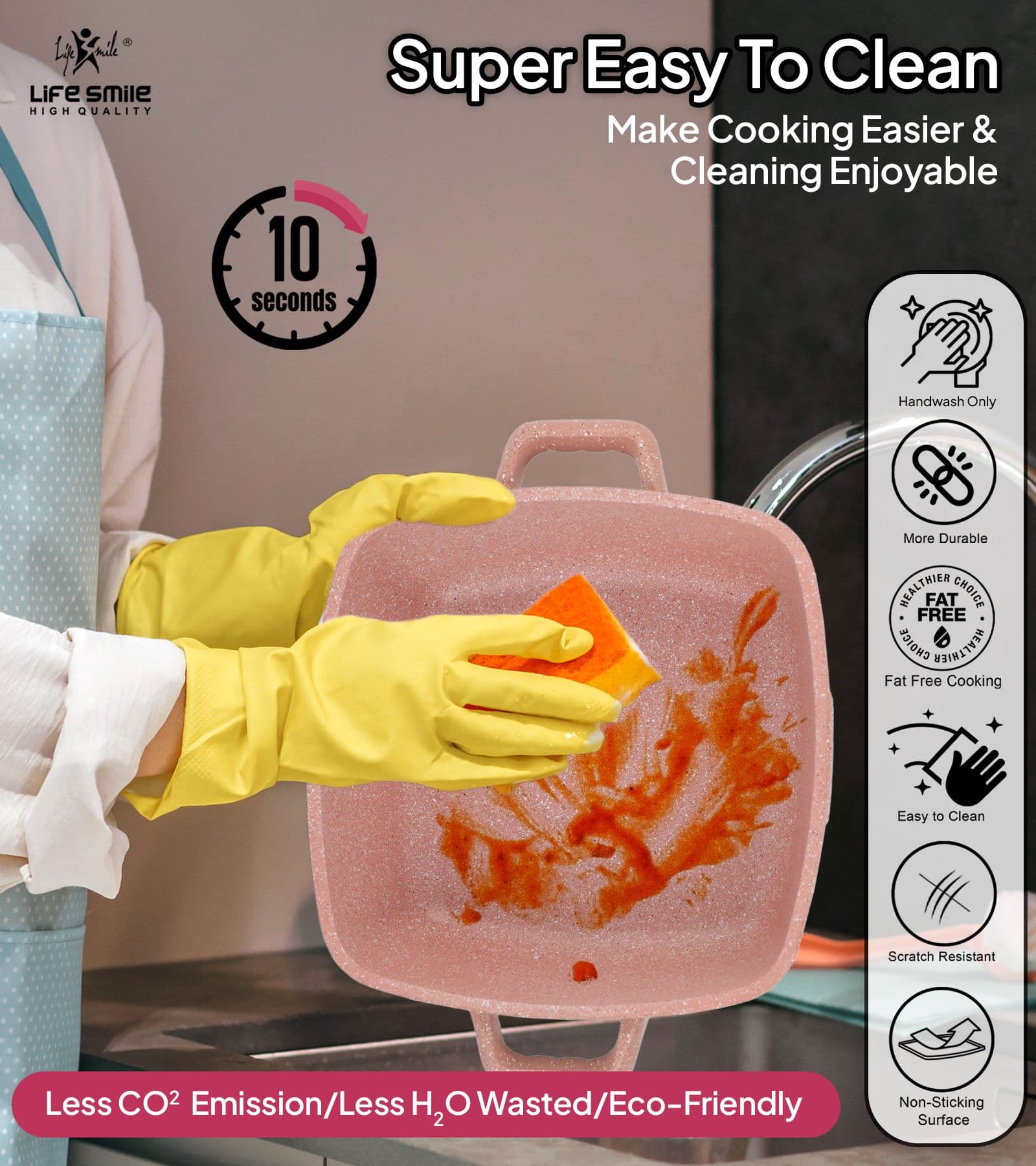Lifesmile | Best Square Family | Best Cookware Sets | Granite | UAE | Dubai | Abu Dhabi