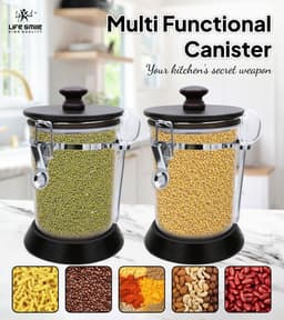 Lifesmile | Best Acrylic Canister Set | Best Canister Set |  | UAE | Dubai | Abu Dhabi 