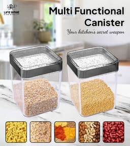 Lifesmile | Best Acrylic Canister Set | Best Canister Set |  | UAE | Dubai | Abu Dhabi 