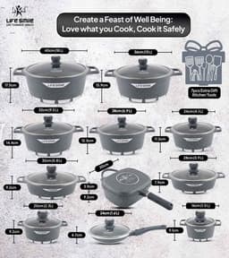 Lifesmile | Best Flame Family | Best Cookware Sets | Granite | UAE | Dubai | Abu Dhabi 