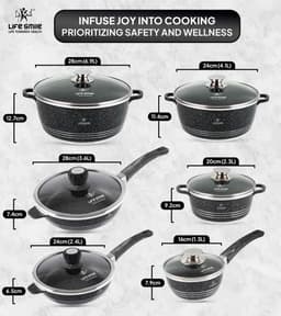 Lifesmile | Best Granite Classic Family | Best Cookware Sets | Granite | UAE | Dubai | Abu Dhabi 